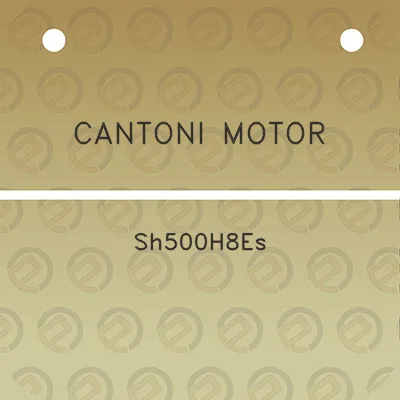 cantoni-motor-sh500h8es