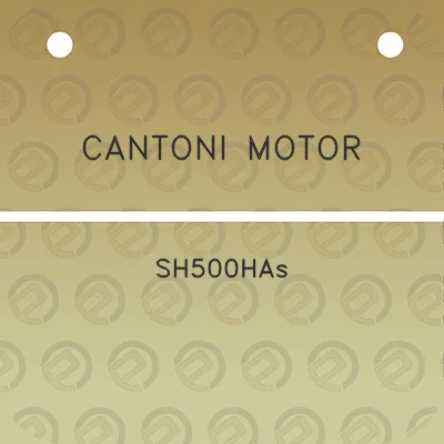 cantoni-motor-sh500has