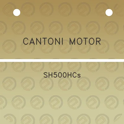 cantoni-motor-sh500hcs