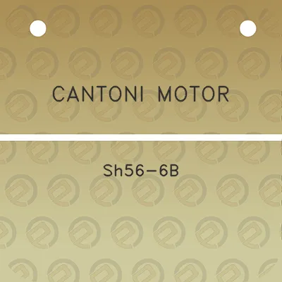 cantoni-motor-sh56-6b