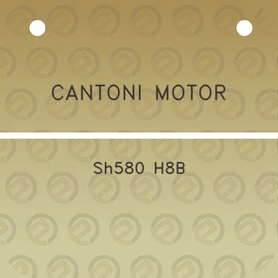 cantoni-motor-sh580-h8b