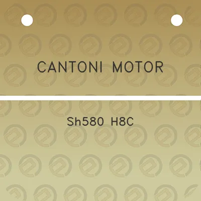 cantoni-motor-sh580-h8c