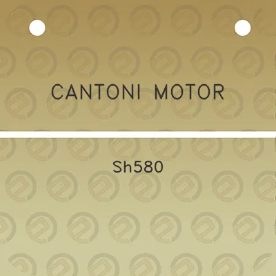 cantoni-motor-sh580