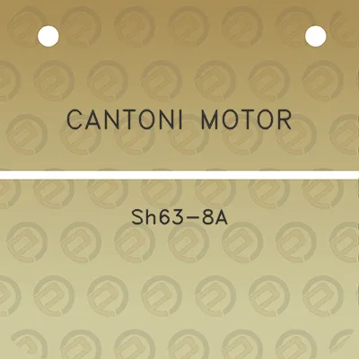 cantoni-motor-sh63-8a