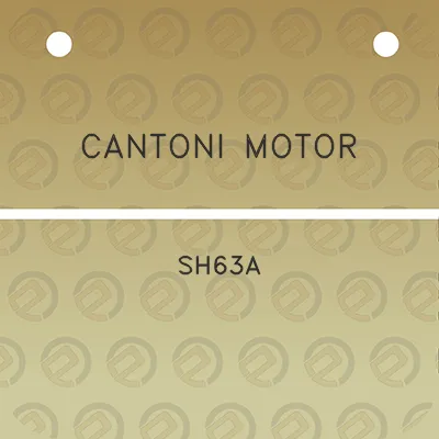 cantoni-motor-sh63a