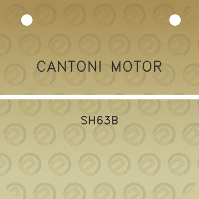 cantoni-motor-sh63b