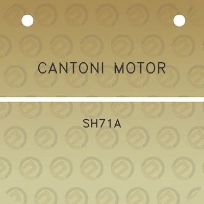 cantoni-motor-sh71a