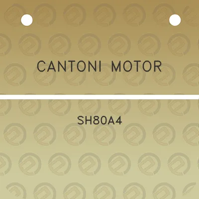 cantoni-motor-sh80a4