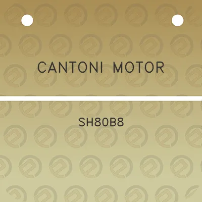 cantoni-motor-sh80b8