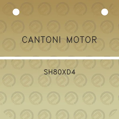 cantoni-motor-sh80xd4