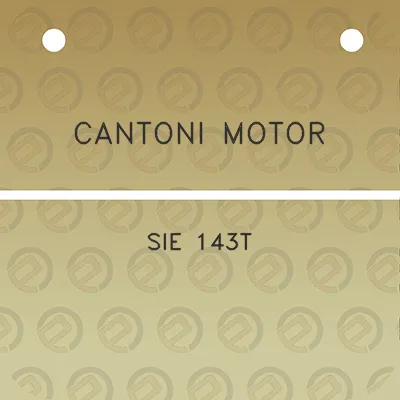 cantoni-motor-sie-143t