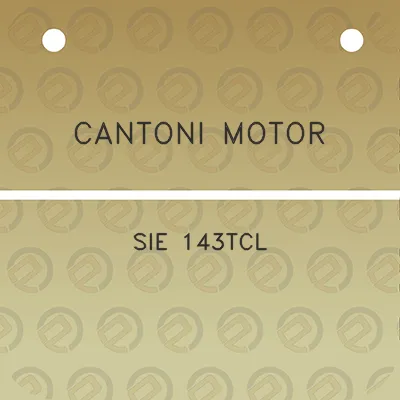 cantoni-motor-sie-143tcl