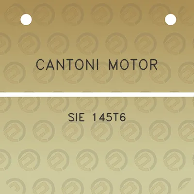 cantoni-motor-sie-145t6