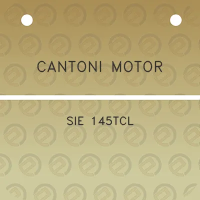 cantoni-motor-sie-145tcl