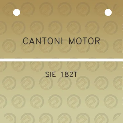 cantoni-motor-sie-182t