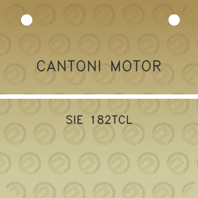 cantoni-motor-sie-182tcl