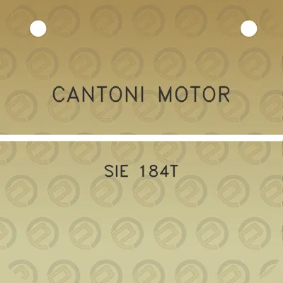 cantoni-motor-sie-184t