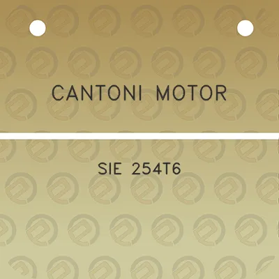 cantoni-motor-sie-254t6