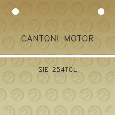 cantoni-motor-sie-254tcl