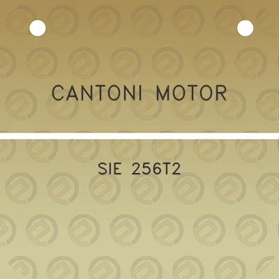 cantoni-motor-sie-256t2