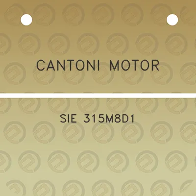 cantoni-motor-sie-315m8d1