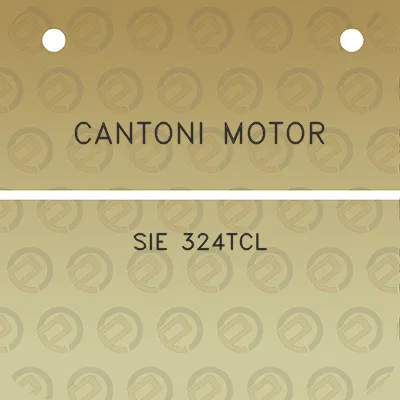 cantoni-motor-sie-324tcl