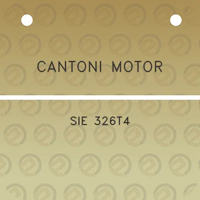 cantoni-motor-sie-326t4