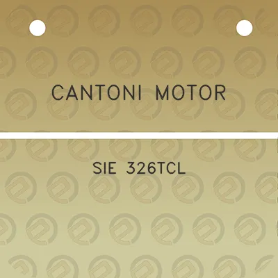 cantoni-motor-sie-326tcl