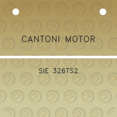 cantoni-motor-sie-326ts2