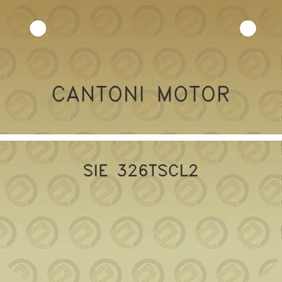 cantoni-motor-sie-326tscl2