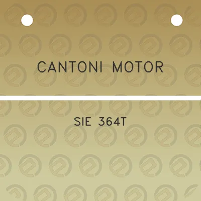 cantoni-motor-sie-364t