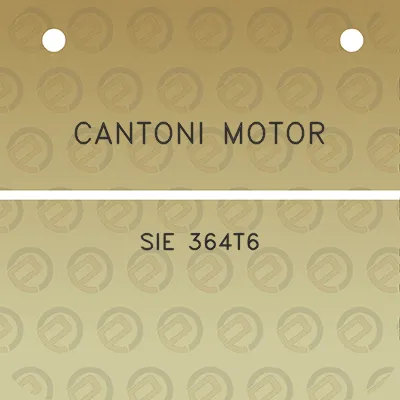 cantoni-motor-sie-364t6