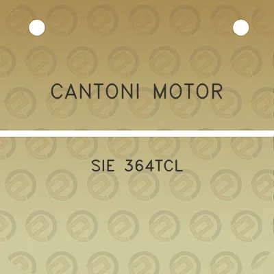 cantoni-motor-sie-364tcl