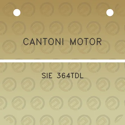 cantoni-motor-sie-364tdl