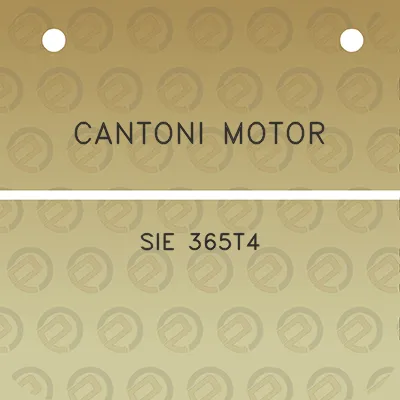 cantoni-motor-sie-365t4