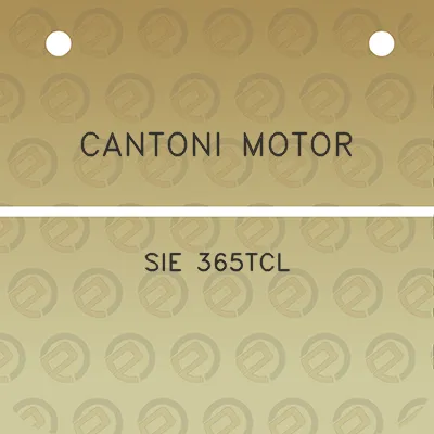 cantoni-motor-sie-365tcl