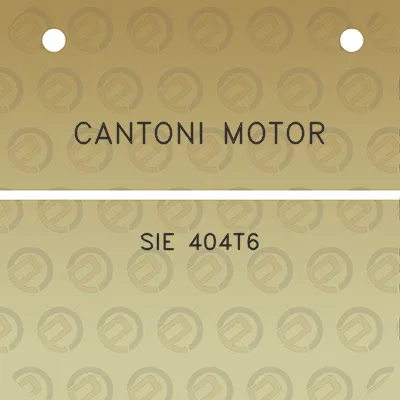 cantoni-motor-sie-404t6