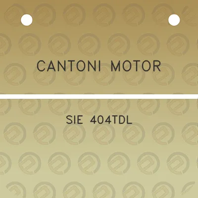 cantoni-motor-sie-404tdl