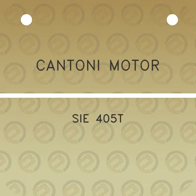 cantoni-motor-sie-405t