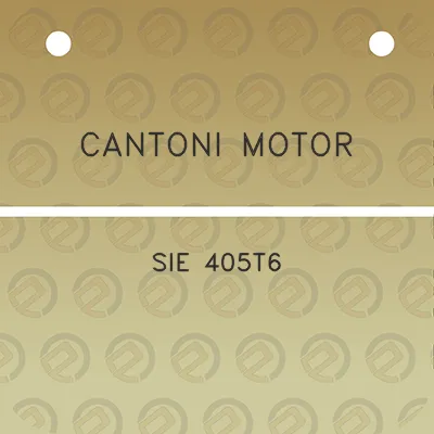 cantoni-motor-sie-405t6