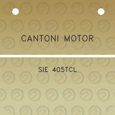 cantoni-motor-sie-405tcl