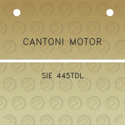 cantoni-motor-sie-445tdl