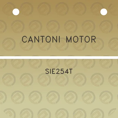 cantoni-motor-sie254t