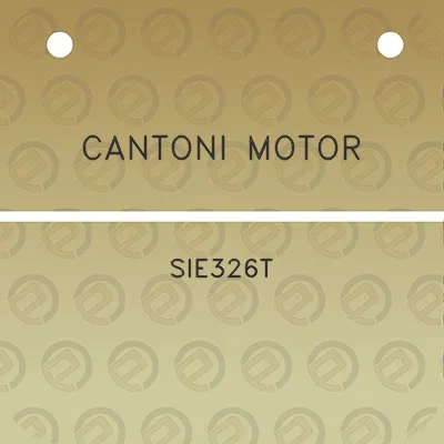 cantoni-motor-sie326t