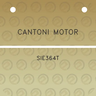 cantoni-motor-sie364t