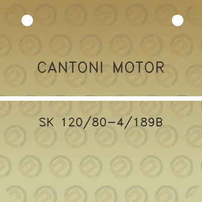 cantoni-motor-sk-12080-4189b