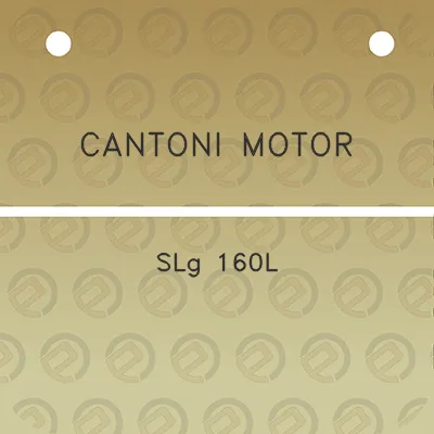 cantoni-motor-slg-160l