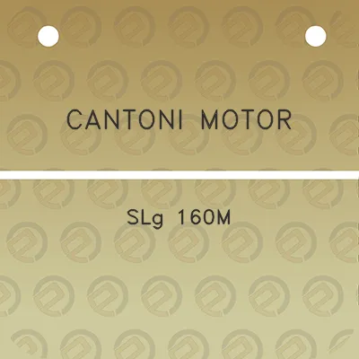 cantoni-motor-slg-160m