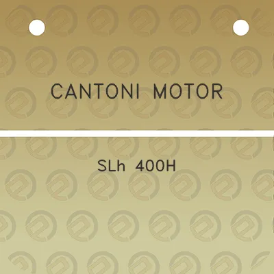 cantoni-motor-slh-400h