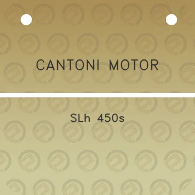 cantoni-motor-slh-450s